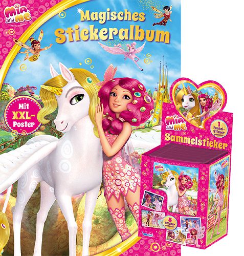 Mia and Me Sticker Album und 1x Display je 50 Tüten