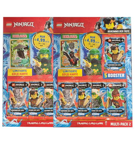Lego Ninjago Serie 7 Trading Cards Geheimnisse der Tiefe - beide Multipacks 2 LE 22 & LE 23