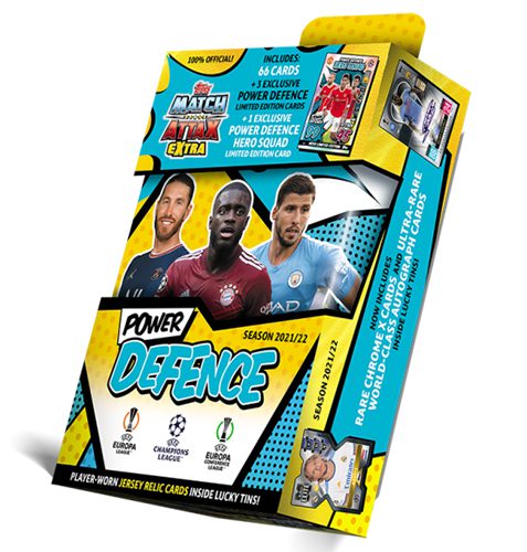 Topps Champions League Extra 2021/2022 1x Mega Tin Power Defence