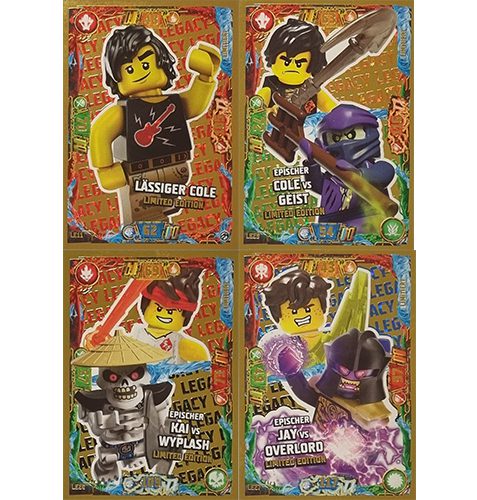 Lego Ninjago Serie 7 Trading Cards Geheimnisse der Tiefe - 1x LE Cards Set LE11 LE25-27