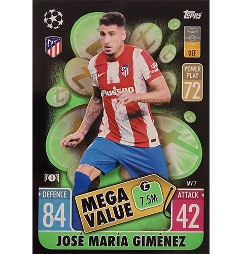 Topps Champions League Extra 2021/2022 MV 07 Jose Maria Gimenez