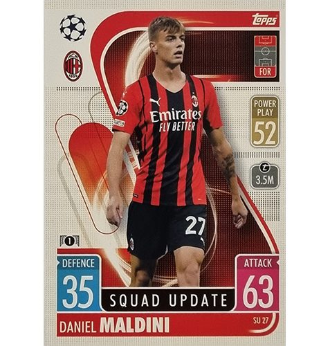 Topps Champions League Extra 2021/2022 SU 27 Daniel Maldini