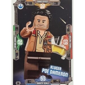 LEGO Star Wars Serie 3 Trading Cards - Nr 036 Kluger Poe Dameron