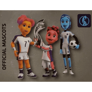 Panini Frauen EM 2022 Sticker - Nr 001 Official Mascots