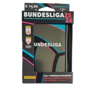Panini Admiral Österreichische Bundesliga Sticker 2025/26 Collectors Tin – 6 Tüten + 1 Trading Card