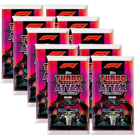 Topps Formula 1 Turbo Attax 2022 Trading Cards - 10x Booster