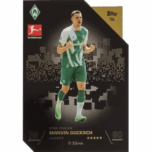 Topps Match Attax Bundesliga 2022-23 - Nr 106 Marvin Ducksch Star-Spieler