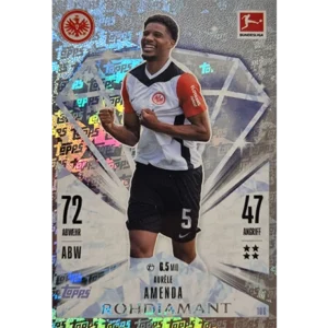 Topps Bundesliga Match Attax 2024/25 / Nr. 106 AURELE AMENDA / ROHDIAMANT / NORMAL ODER PARALLEL NICHT AUSWÄHLBAR