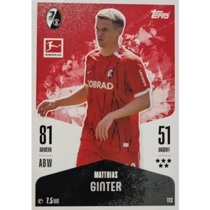 Topps Bundesliga Match Attax 2024/25 / Nr. 113 MATTHIAS GINTER
