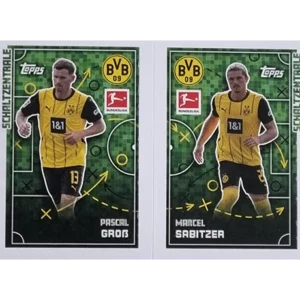 Topps Bundesliga Sticker Saison 2024/2025 / Sticker Nummer 116-117 Groß & Sabitzer