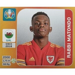 Panini EURO 2020 Sticker Nr 117 Rabbi Matondo