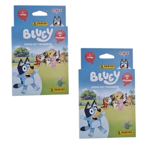 Panini Bluey Sticker 2 ECO Blister – Bundle 2025 mit 14 Tüten (70 Sticker)