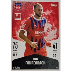 Topps Bundesliga Match Attax 2024/25 / Nr. 131 JONAS FÖHRENBACH