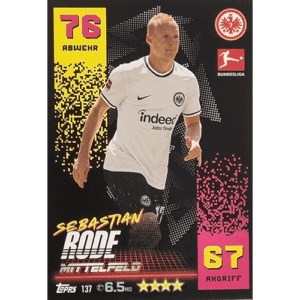 Topps Match Attax Bundesliga 2022-23 - Nr 137 Sebastian Rode