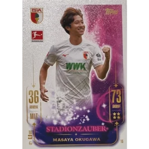 Topps Bundesliga Match Attax 2024/25 / Nr. 015 MASAYA OKUGAWA / STADIONZAUBER