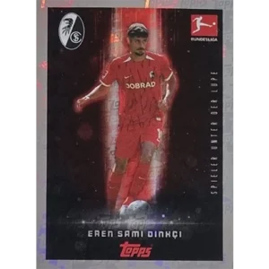 Topps Bundesliga Sticker Saison 2024/2025 / Sticker Nummer 161 Eren Sami Dinkci / Spieler unter die Lupe