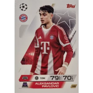 Topps Match Attax Champions League 2025/26 KARTE 166 ALEKSANDAR PAVLOVIC