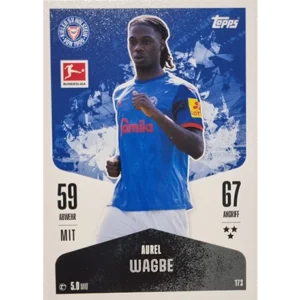 Topps Bundesliga Match Attax 2024/25 / Nr. 173 AUREL WAGBE
