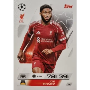 Topps Match Attax Champions League 2025/26 KARTE 018 JOE GOMEZ