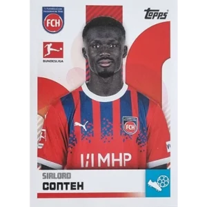 Topps Bundesliga Sticker Saison 2024/2025 / Sticker Nummer 183 Sirlord Conteh