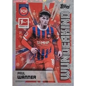 Topps Bundesliga Sticker Saison 2024/2025 / Sticker Nummer 187 Paul Wanner / Wunderkind Glitzer