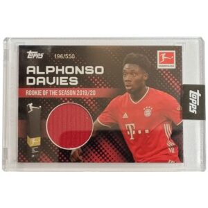 Topps Alphonso Davies Rookie of the Year Trikot Karte 196