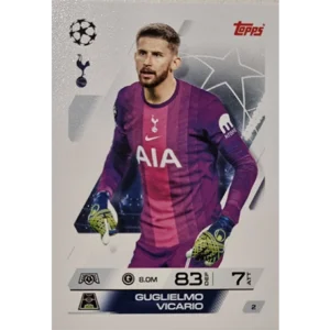 Topps Match Attax Champions League 2025/26 Karte 002 GUGLIELMO VICARIO