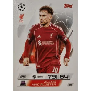 Topps Match Attax Champions League 2025/26 KARTE 020 ALEXIS MAC ALLISTER
