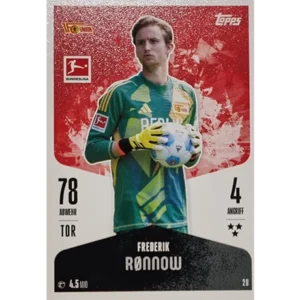 Topps Bundesliga Match Attax 2024/25 / Nr. 020 FREDERIK RONNOW