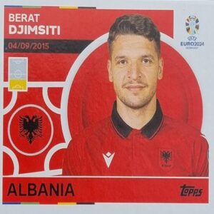 Topps UEFA EURO 2024 Sticker - ALB 6 BERAT DJIMSITI