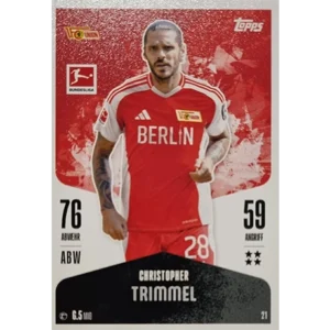 Topps Bundesliga Match Attax 2024/25 / Nr. 021 CHRISTOPHER TRIMMEL
