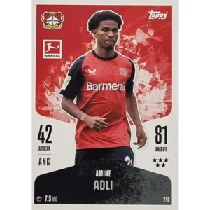 Topps Bundesliga Match Attax 2024/25 / Nr. 210 AMINE ADLI