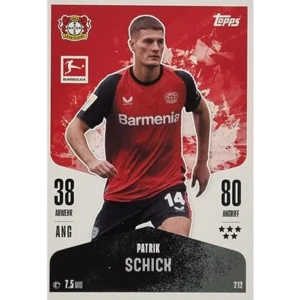 Topps Bundesliga Match Attax 2024/25 / Nr. 212 PATRICK SCHICK