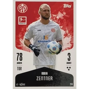 Topps Bundesliga Match Attax 2024/25 / Nr. 218 ROBIN ZENTNER