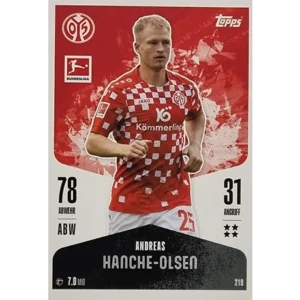 Topps Bundesliga Match Attax 2024/25 / Nr. 219 ANDREAS HANCHE-OLSEN
