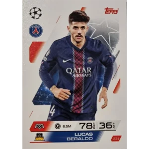 Topps Match Attax Champions League 2025/26 KARTE 231 LUCAS BERALDO