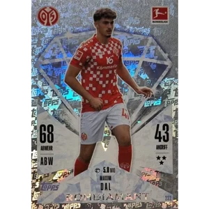 Topps Bundesliga Match Attax 2024/25 / Nr. 232 MAXIM DAL / ROHDIAMANT / NORMAL ODER PARALLEL NICHT AUSWÄHLBAR
