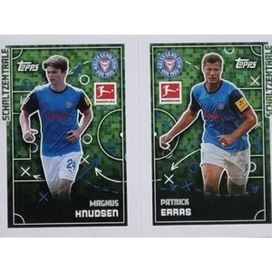 Topps Bundesliga Sticker Saison 2024/2025 / Sticker Nummer 236-237 Knudsen & Erras