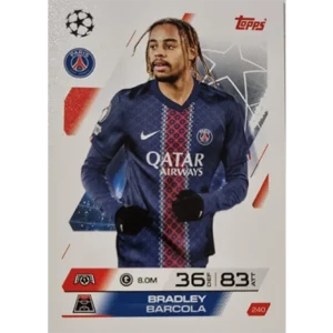Topps Match Attax Champions League 2025/26 KARTE 240 BRADLEY BARCOLA