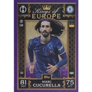 Topps Champions League EXTRA Match Attax 2024-2025 / 250 MARC CUCURELLA / LILA PARALLEL