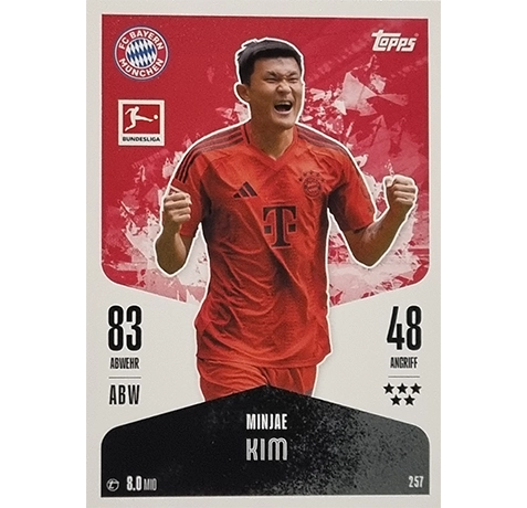 Topps Bundesliga Match Attax 2024/25 / Nr. 257 MINJAE KIM
