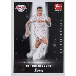 Topps Bundesliga Sticker Saison 2024/2025 / Sticker Nummer 259 Benjamin Sesko / Spieler unter der Lupe