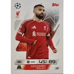 Topps Match Attax Champions League 2025/26 KARTE 026 MOHAMED SALAH