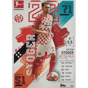 Topps Match Attax Bundesliga 2021/22 Nr 261 Kevin Stöger