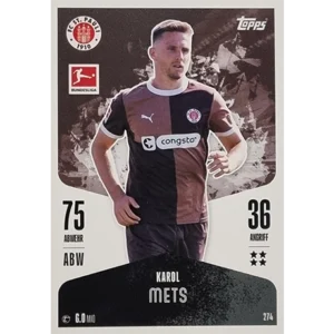 Topps Bundesliga Match Attax 2024/25 / Nr. 274 KAROL METS
