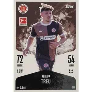 Topps Bundesliga Match Attax 2024/25 / Nr. 277 PHILIPP TREU
