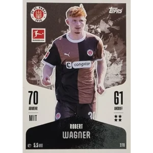 Topps Bundesliga Match Attax 2024/25 / Nr. 278 ROBERT WAGNER