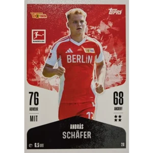Topps Bundesliga Match Attax 2024/25 / Nr. 028 ANDRAS SCHÄFER