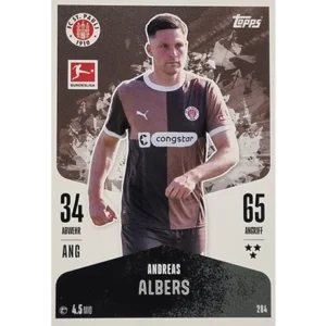 Topps Bundesliga Match Attax 2024/25 / Nr. 284 ANDREAS ALBERS