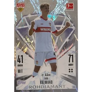 Topps Bundesliga Match Attax 2024/25 / Nr. 304 LUCA RAIMUND / ROHDIAMANT / NORMAL ODER PARALLEL NICHT AUSWÄHLBAR